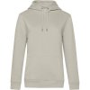 B&C Mikina B&C QUEEN Hooded s kapucí, dámská COT01W02Qx4500-grey fog XS Šedá mlhavě