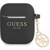 Guess 4G Charms Silikónové puzdro pre Airpods 1/2 Black