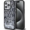 Karl Lagerfeld Liquid Glitter Monogram Gradient Zadný Kryt pre iPhone 14 Pro Max Black