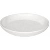 Keramický hrniec tanier DOMOLETTI CHARMS, O18 cm, mat. Biely