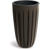Prosperplast Plastový květináč Warios Eco Wood 29x50 cm kávovový