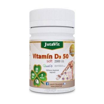 Jutavit Vitamín D3 50 soft 100 kapsúl