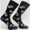 Dospelé ponožky Diced - 42-46 / čierna