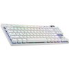 Logitech G PRO X TKL LIGHTSPEED - herná klávesnica, Tactile, biela, US 920-012148
