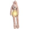 HAPPY HORSE - hudobný Králiček Richie so svietielkom - Old pink veľkosť: 34 cm