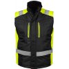 Reflexná zateplená pracovná vesta ASKER YELLOW