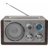 Orava RR-29 A rádio, 1 x 3, 5W, AM / FM rádio, USB, AUX vstup, SD karta, hnědá / stříbrná RR-29 A