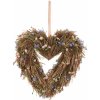 Závesná dekorácia Srdce zo sušených levandulí, 24 x 24 x 6 cm