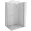Mexen Mist-F Duo skladacie sprchové dvere 80 x 85 cm, transparentné, chróm - 8A6-080L-085P-01-00