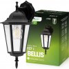 Záhradné vonkajšie svietidlo E27 čierne BELLIS LUMILED
