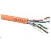 Inštalačný kábel Solarix STP, Cat6A, drôt, LSOH B2ca, cievka 500 m SXKD-6A-STP-LSOH-B2ca