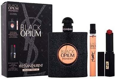 Yves Saint Laurent Black Opium Woman EDP 90 ml + EDP 10 ml + rúž 2 g darčeková sada