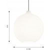 Louis Poulsen Wohlert sklenená závesná lampa Ø40cm - 5741087015