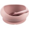 Zopa Silikónová miska so zvýšenými okrajmi a prísavkou Old Pink