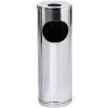 CONTACTO Odpadkový koš s popelníkem, průměr 200 mm | CONTACTO, 1612/200