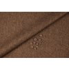 Mondo Italia Vodeodolná látka imitácia ľanu hnedá, šírka 160 cm Hnedá Šírka 160 cm