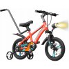 DETSKÝ BICYKEL 12 PALCOVÝ LED BICYKEL KOTÚČOVÉ BRZDY VODIACI TLMIČ