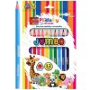Pastelky JUNIOR Zoo JUMBO trojhranné - sada 12 ks + strúhadlo