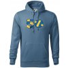 Volejbal okrúhle narodeniny 50 - Mikina pánska Cape s kapucňou - 3XL ( Denim )