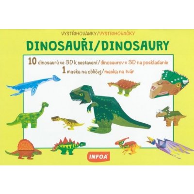 Infoa Vystřihovánky - Dinosauři/Dinosaury (CZ/SK vydanie)