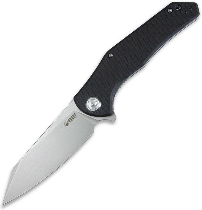 KUBEY Flash Liner Lock Flipper Folding Knife Black G10 Handle KU158E