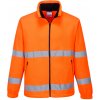 Portwest F303 Hi Vis Windbreaker Reflexná flísová mikina oranžová