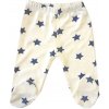 Polodupačky bavlnené biele - Modré hviezdy, veľ. 62