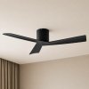 Stropný ventilátor Lucande Ventoro, Ø 132 cm, čierny, kovový - 10048980