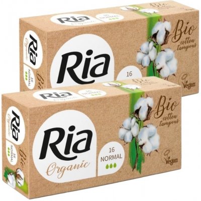 Ria Organic Bio Cotton Tampons Normal hygienické tampóny 16 ks