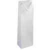 IVONE 12 Papierová darčeková taška na fľašu, lesklá, 12x8x39cm, biela