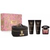 Versace Crystal Noir, SET: Parfumovaná voda 90ml + Telové mlieko 100ml + Sprchový gél 100ml + Kozmetická taška pre ženy