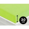 Froté napínacie prestieradlo na vysoký matrac FR-019 Žiarivo zelené 160 x 200 - výška 30 cm