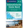 2901 Dalmatinische Küste Nord 1: 100 000 KOMPASS