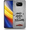 Picasee silikónový čierny obal pre Xiaomi Poco X3 Pro - Grey Drift