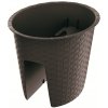 Kvetináč na zábradlie RATOLLA OVAL 29,8 cm - farba: umbra