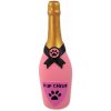 Hračka Dog Fantasy Latex fľaša sekt so zvukom ružová 16,5cm