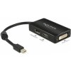 DeLOCK 62623 Adapter miniDisplayPort auf HDMI / DVI / DP miniDP Stecker auf HDMI / DVI-D 24+1 / DP Buchse černá