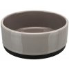 Trixie Keramická miska s gumovovým okrajom, šedá 0,4 l/ 12 cm