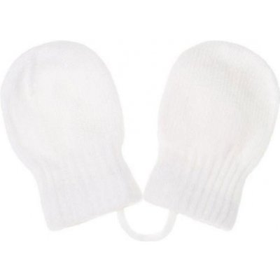 Detské zimné rukavičky New Baby bielé 56 (0-3m)