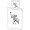 Javoli detská posteľná bielizeň / obliečky 100 x 140 / 40 x 45 cm bavlna - slon