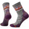 Ponožky SMARTWOOL W HIKE LC ZIG ZAG VALLEY MID CREW Lady, ash-charcoal veľkosť L