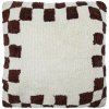 House Doctor Bavlnený poťah na vankúš Chess Brown 50 × 50 cm