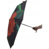 Čierny dáždnik s kvetinou BRELLA