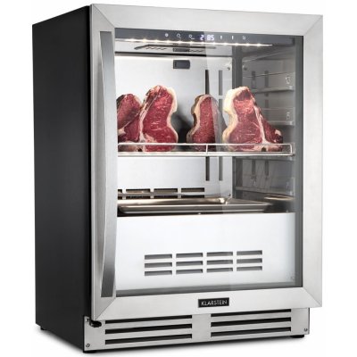 Klarstein Steakhouse Pro, chladnička na zrenie mäsa, 1 zóna, 98 l, 1–25°C, dotyková, nehrdzavejúca oceľ (HEA10-SteakhousePro)