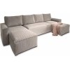 Textilomanie Béžová sedacia súprava do U SMART COSARO 295x140 cm