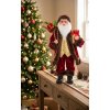 MagicHome Dekorácia Vianoce Santa s darčekmi 60 cm