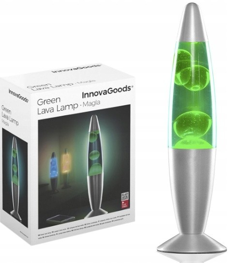 InnovaGoods Magla lávová lampa zelená