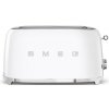 Smeg TSF02WHEU, toustovač / topinkovač, 4 toasty, 6 úrovní opékání, zásuvka na drobky, styl. 50. let, bílá TSF02WHEU