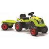 SMOBY 710107 šlapací traktor CLASS GM s prívesom a s otváracou kapotou a posuvným sedadlom