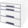 Leitz WOW Cube 5213 box so zásuvkami 4 x DIN A4 zásuviek: 4 biela 5213-20-01